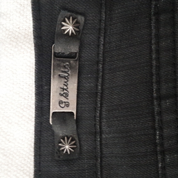G STUDIO Black Denim Jeans SZ 12 - Picture 10 of 12
